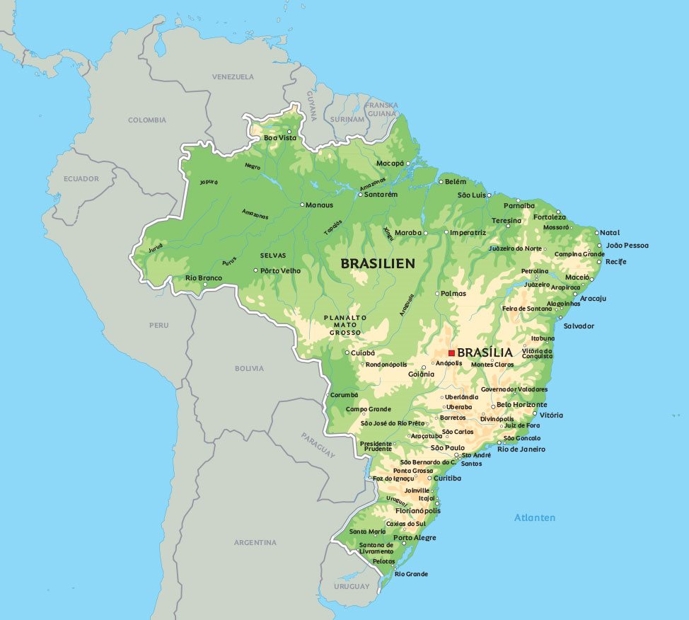 Brasilien Karte