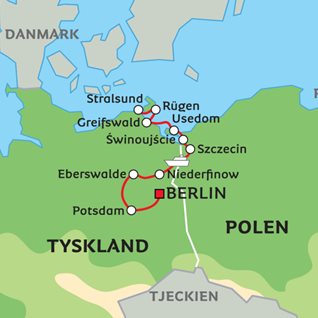 karta stralsund tyskland Flodkryssning från Berlin till Rügen och Usedom