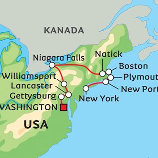 Niagarafallen Karta | Karta