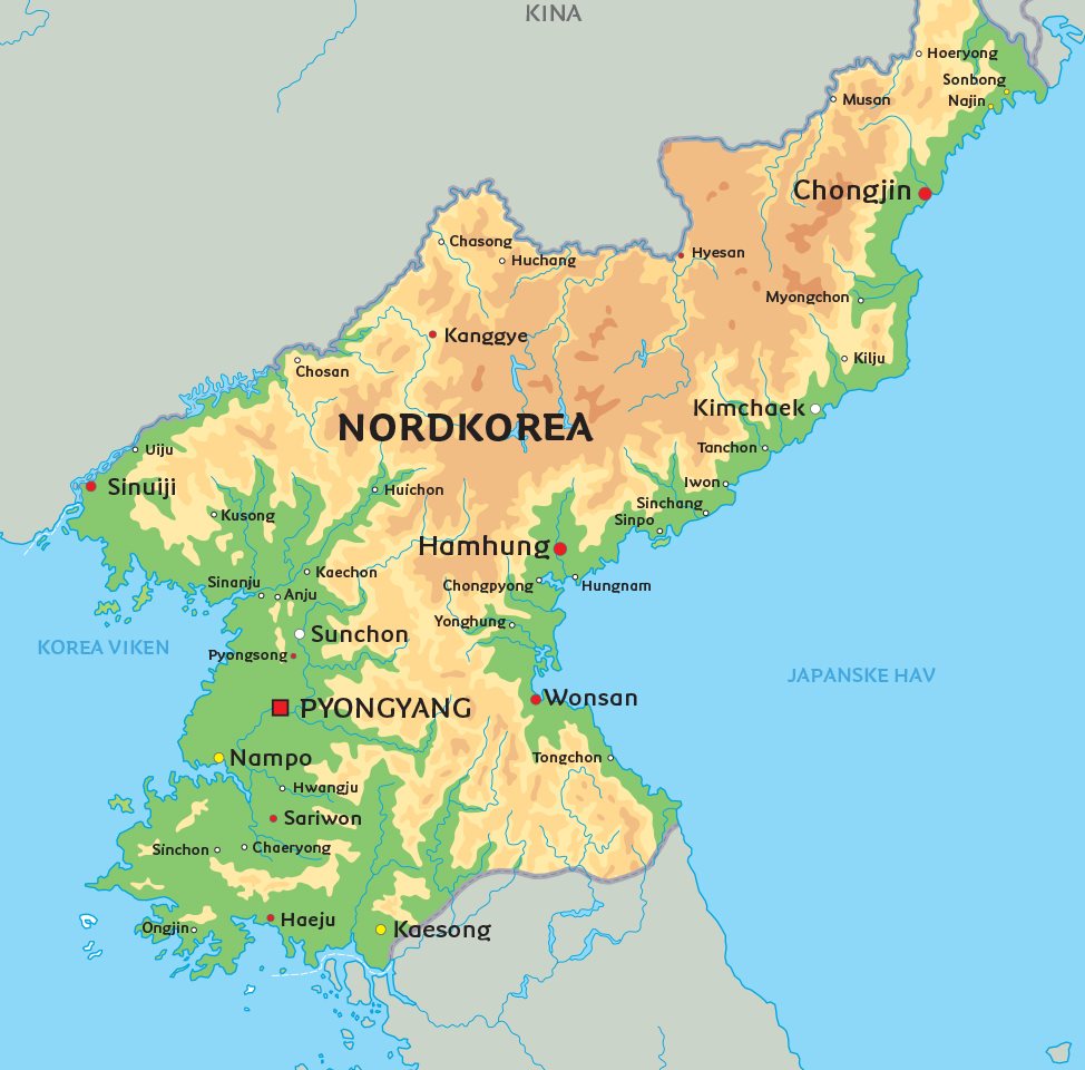 Nordkorea Karta | Karta