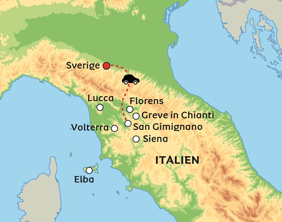 Vingårdar Toscana Karta | Karta