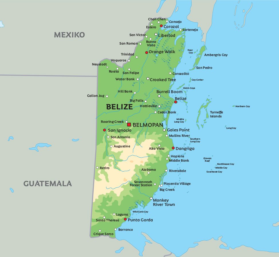 Belize Karta | Karta